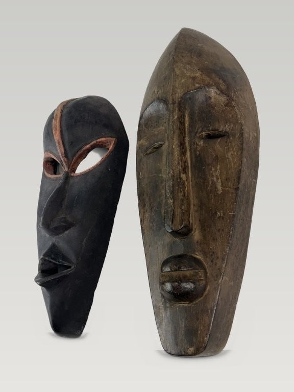 Two Carved African Ceremonial Masks - 5