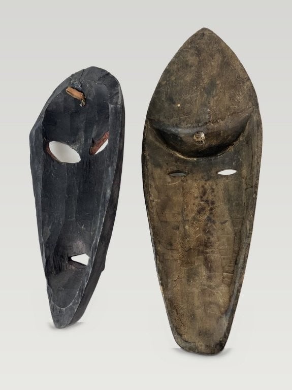 Two Carved African Ceremonial Masks - 6