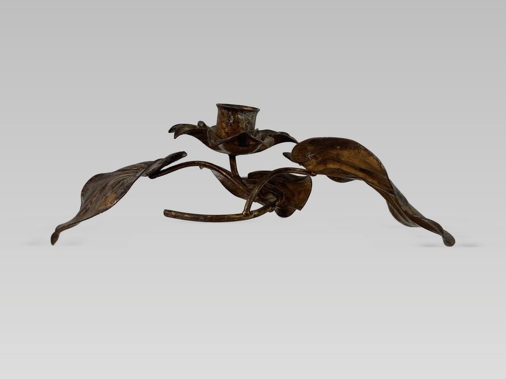 Copper Gilt Candle Holder - 4