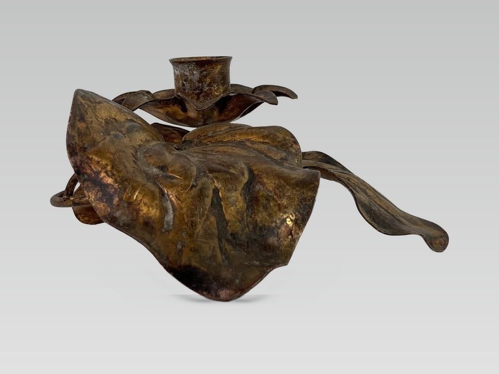 Copper Gilt Candle Holder - 5