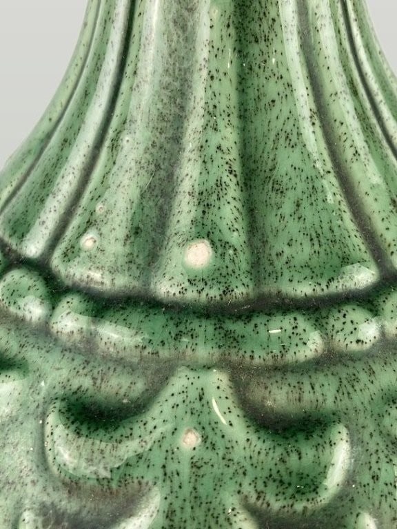 Mid-Century Modern Majolica-Style Lamp - 8