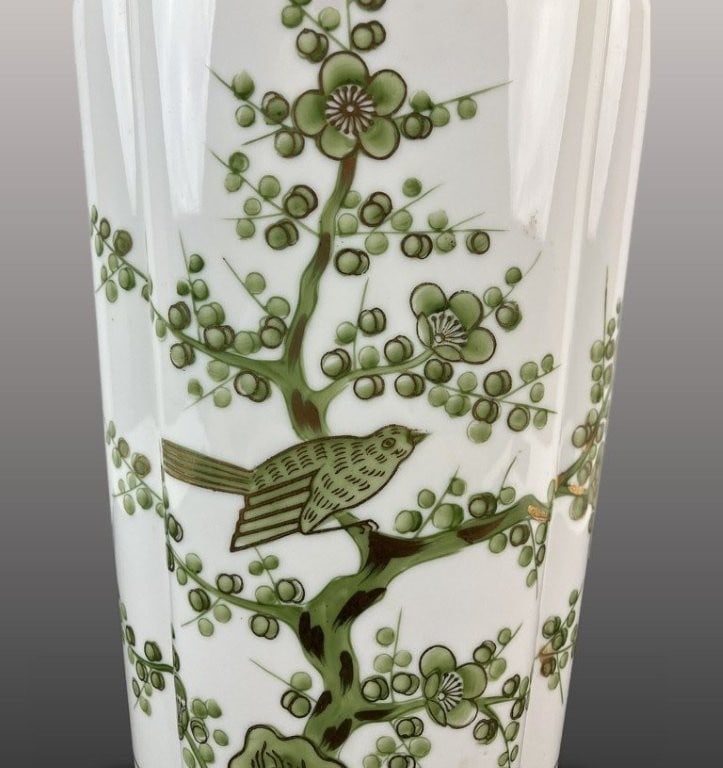 Andrea by Sadek Hand-Painted Porcelain Vase - 3
