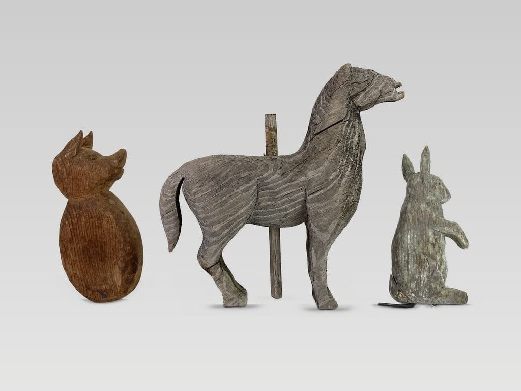 Primitive Carved Animal Figures - 3