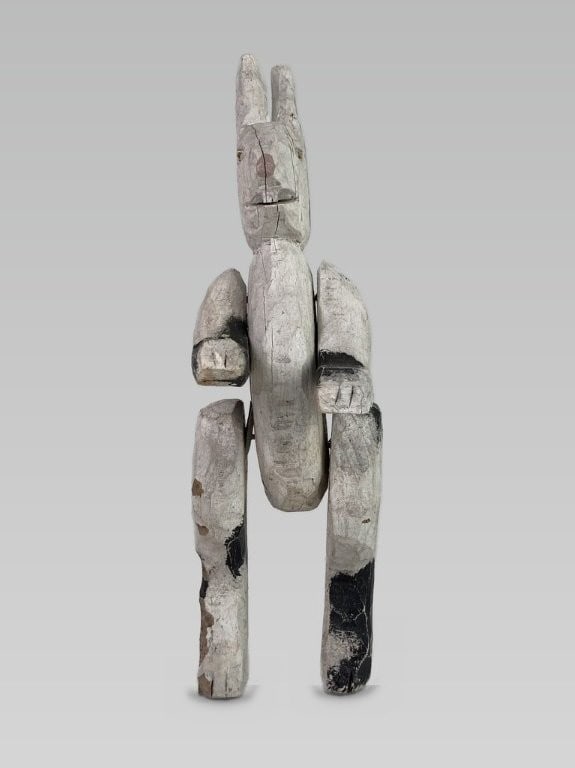 Primitive Carved Rabbit Figure - 2