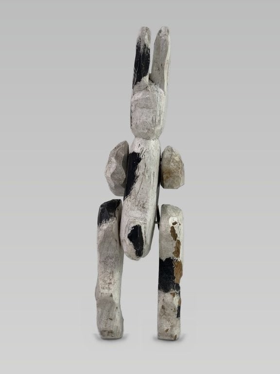 Primitive Carved Rabbit Figure - 4