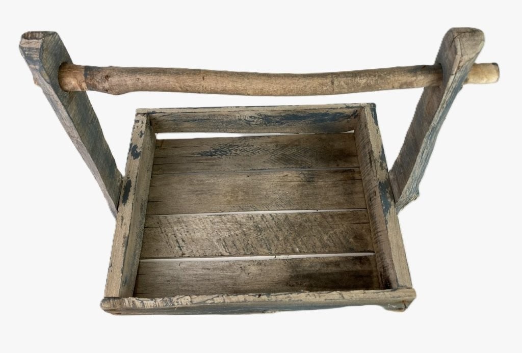 Primitive Painted Tool Caddy - 2