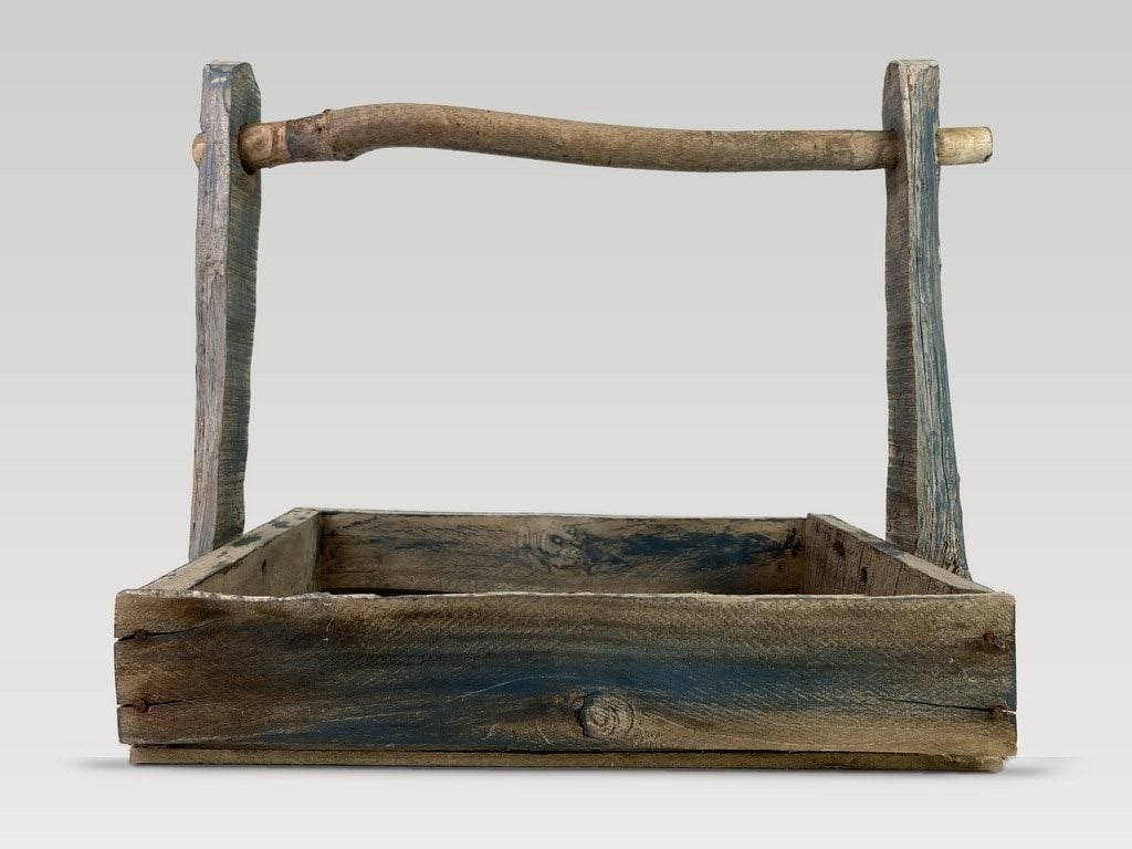 Primitive Painted Tool Caddy - 3