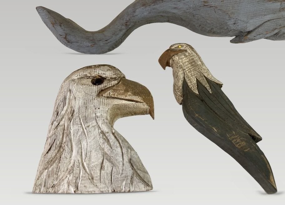 Folk Art Carved Animal Figures - 2