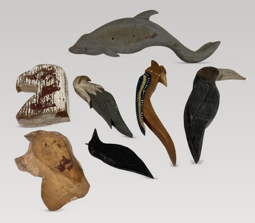 Folk Art Carved Animal Figures - 5