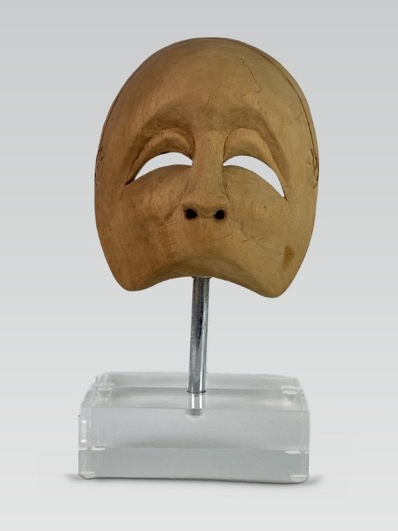 Modernist Carved Wood Mask - 2