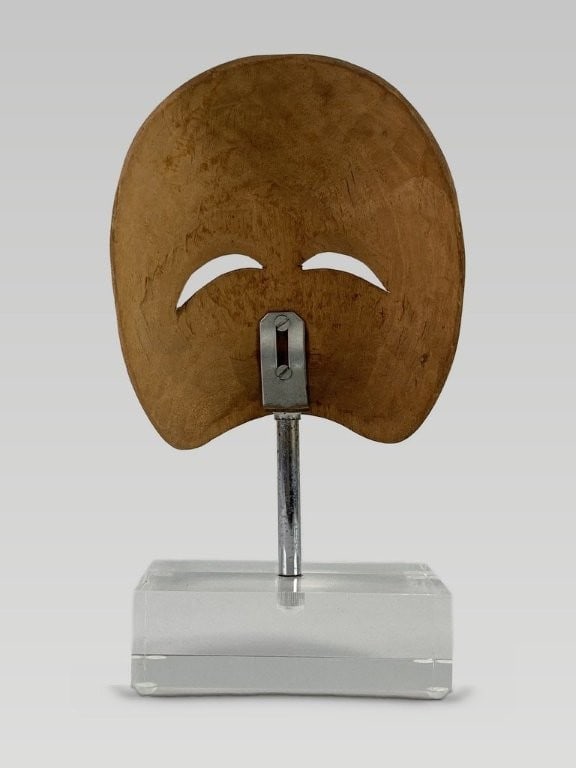 Modernist Carved Wood Mask - 4