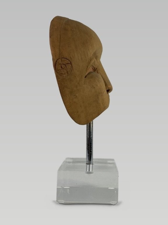 Modernist Carved Wood Mask - 5