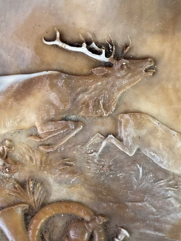 German Stag Motif Dresser Tray - 2