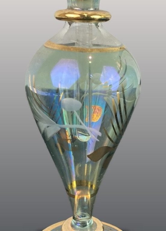 Vintage Art Glass Perfume Bottles - 5