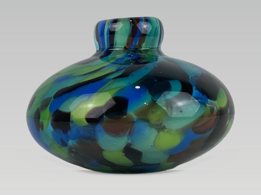 Murano Confetti Art Glass Perfume Bottle - 2