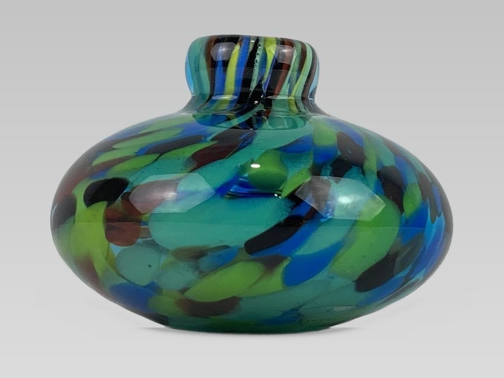 Murano Confetti Art Glass Perfume Bottle - 4
