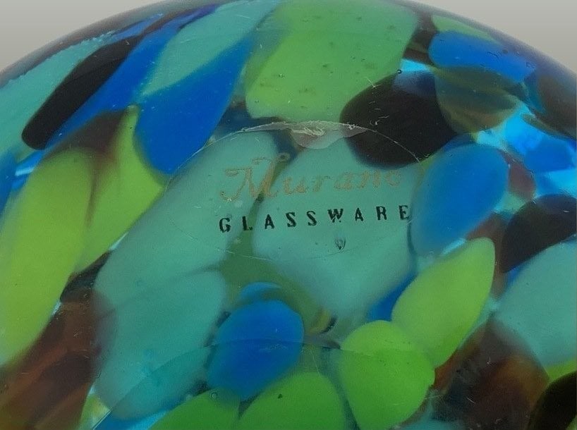 Murano Confetti Art Glass Perfume Bottle - 7