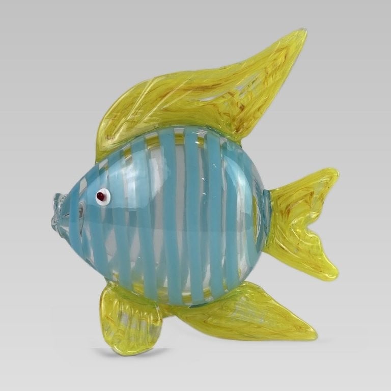 Art Glass Fish Sculpture - 3