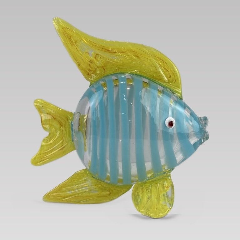 Art Glass Fish Sculpture - 5