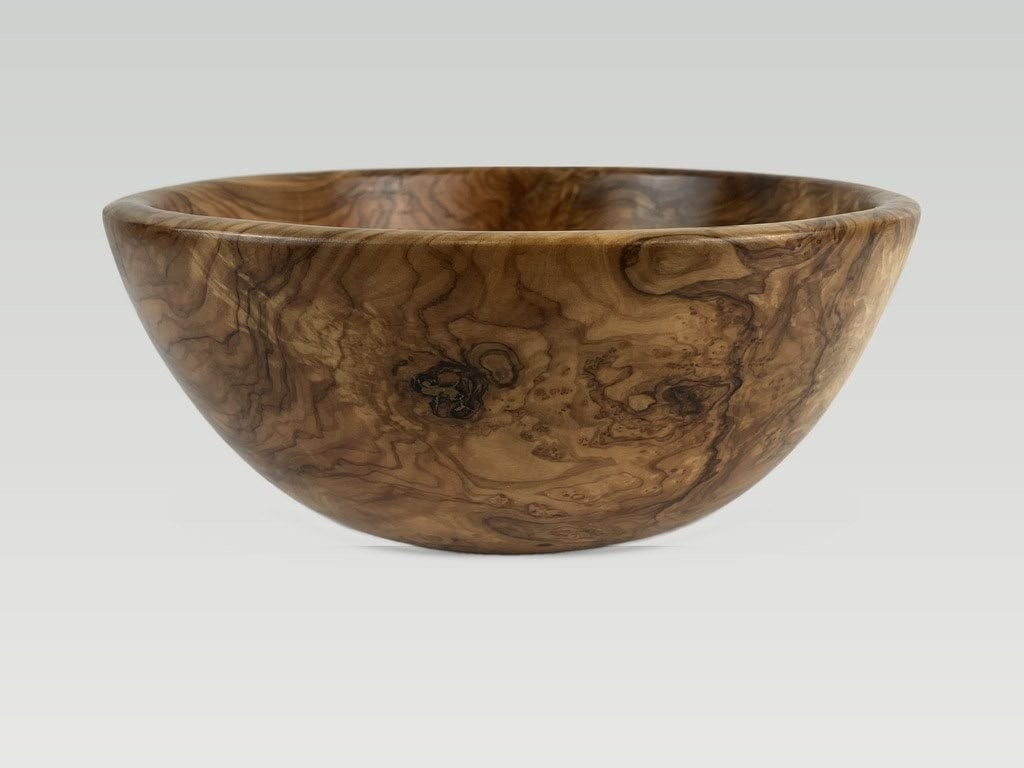 French Artisan Turned Wood Bowl - 3