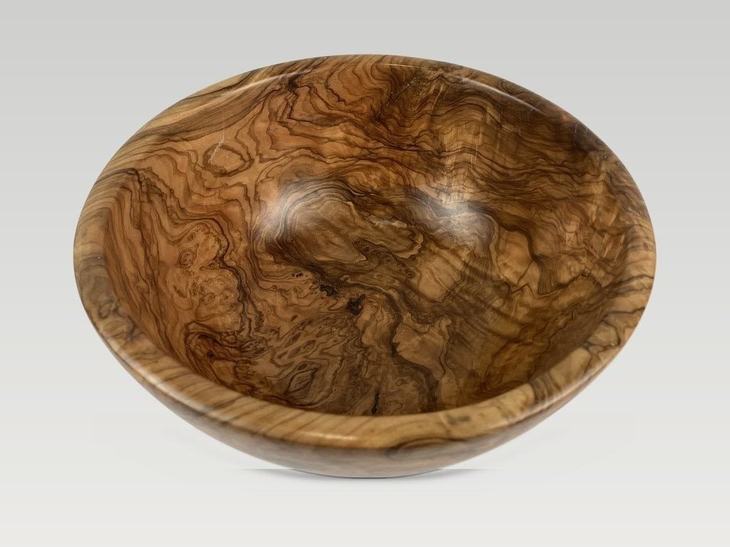 French Artisan Turned Wood Bowl - 4