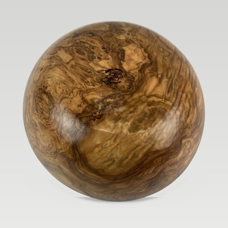 French Artisan Turned Wood Bowl - 5