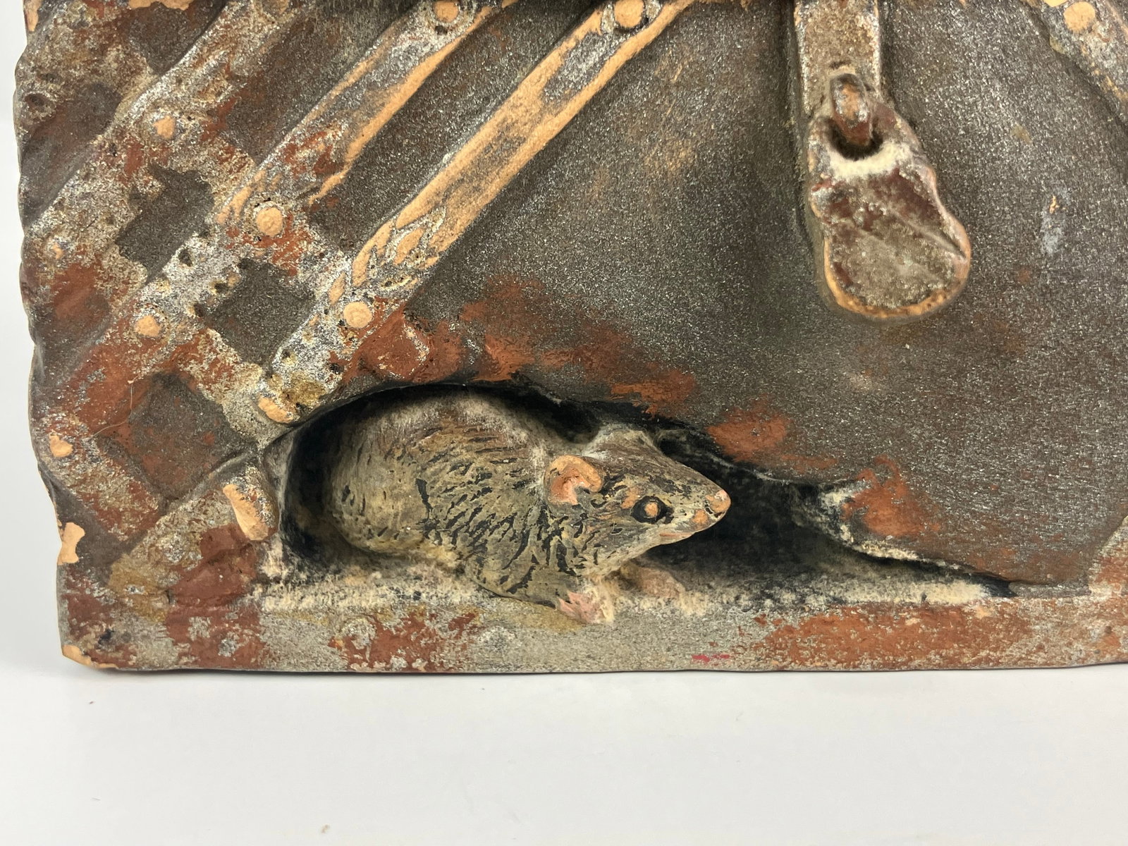 Austrian Glazed Terracotta Cat Box - 3