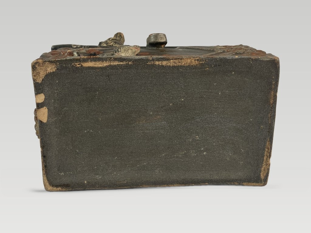 Austrian Glazed Terracotta Cat Box - 9