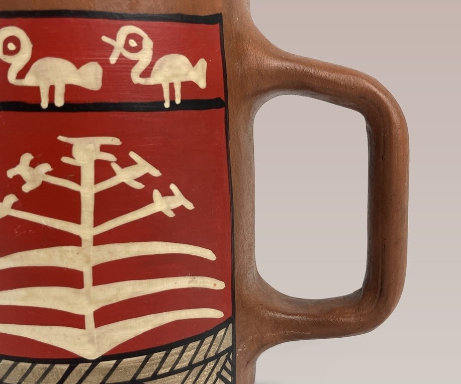 Peruvian Decorated Earthenware Mugs - 3