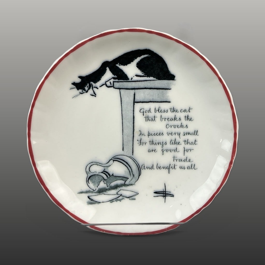 Souter Kateroo Royal Doulton Cat Cup and Pin Dish - 2