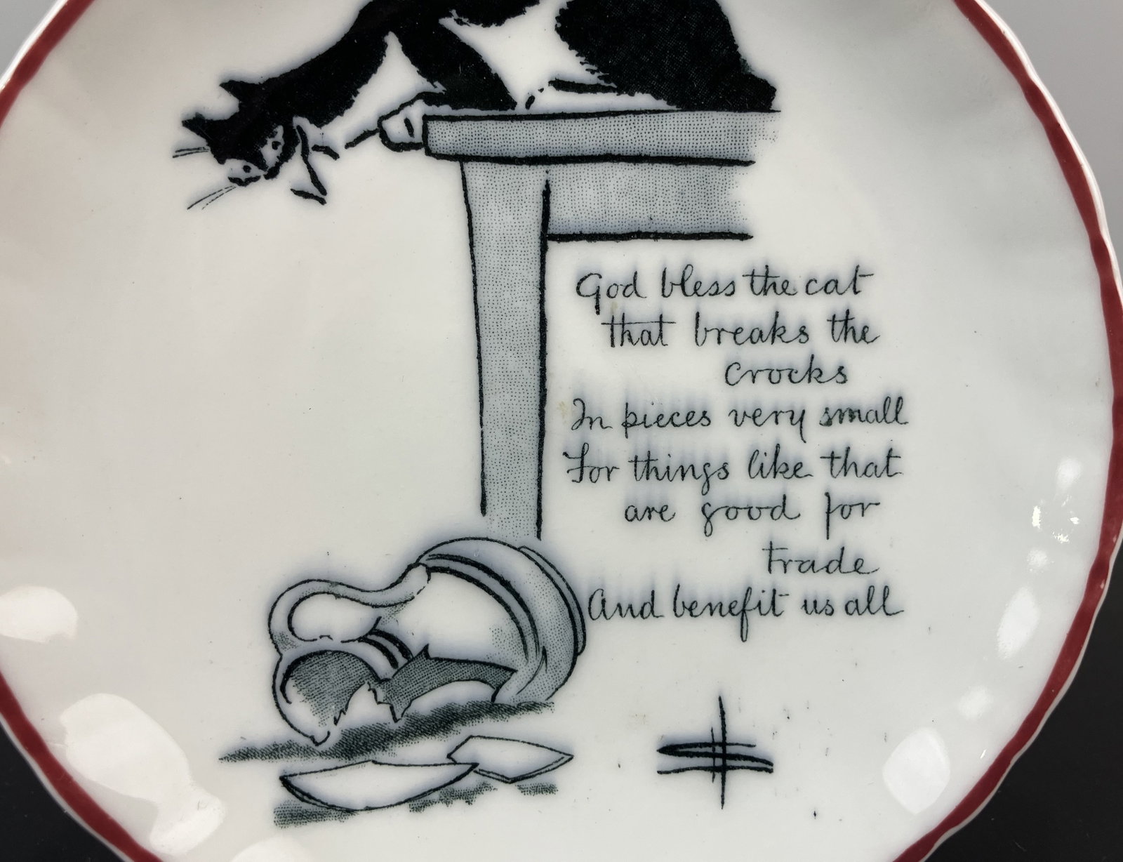 Souter Kateroo Royal Doulton Cat Cup and Pin Dish - 3