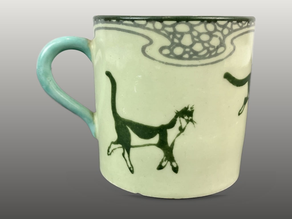 Souter Kateroo Royal Doulton Cat Cup and Pin Dish - 8