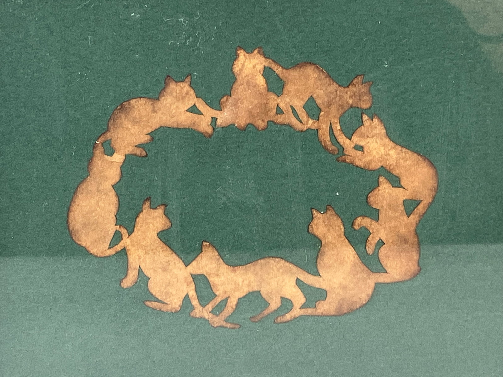 Cat Silhouette Paper Cutting - 2