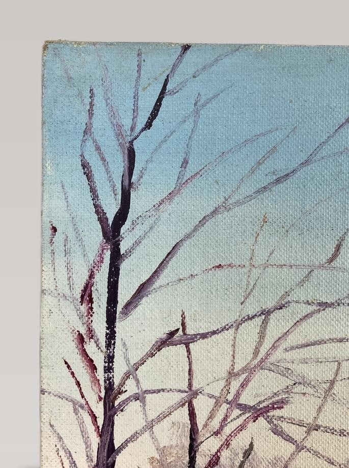 Mid-Century Modern, River Landscape, Oil Painting - 4