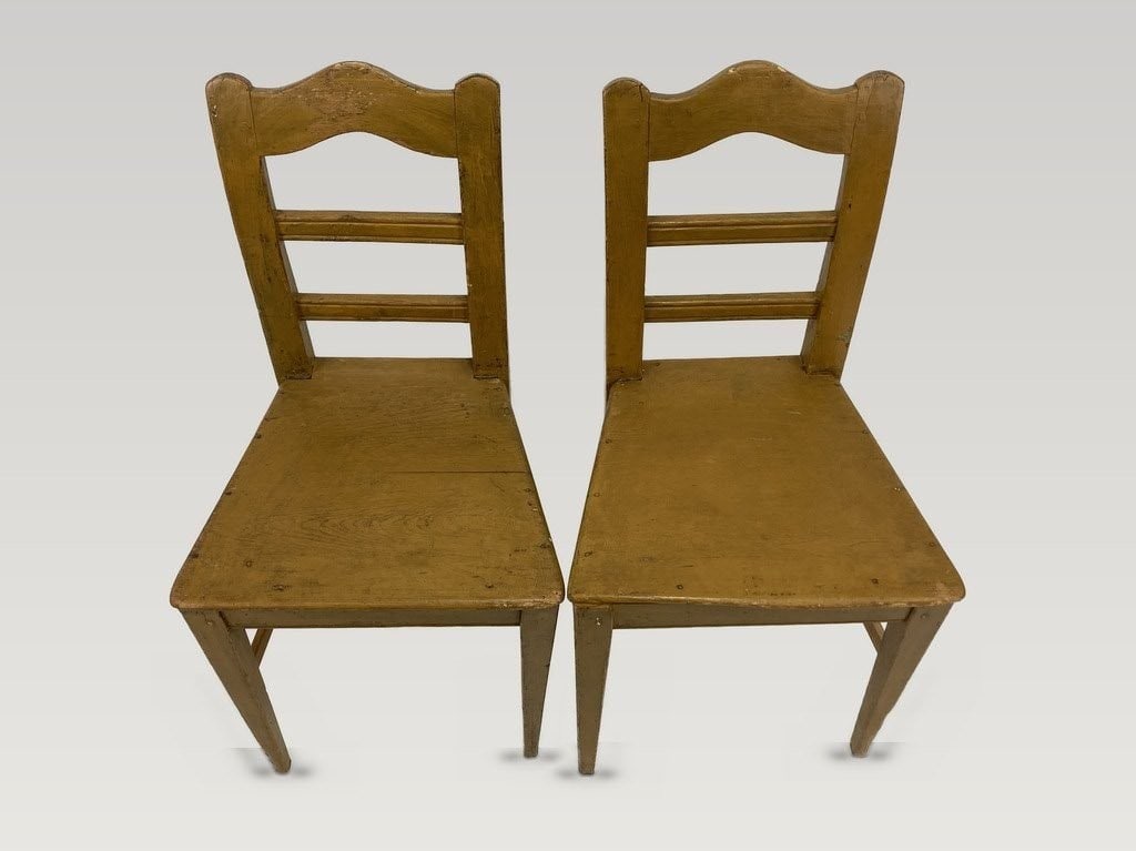 Pair of Painted Country Chairs - 2