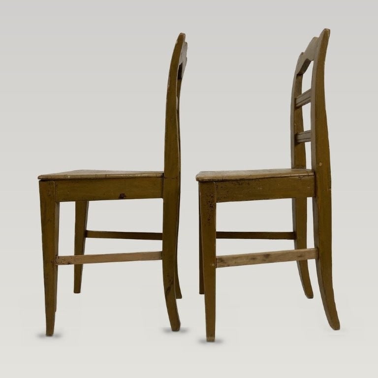 Pair of Painted Country Chairs - 4