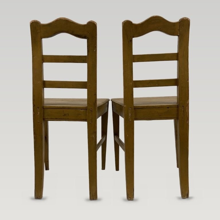 Pair of Painted Country Chairs - 5