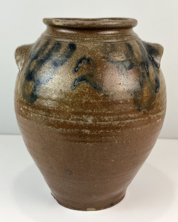 1820 Virginia Salt Glaze Cobalt-Decorated Storage Jar (1 of 11)
