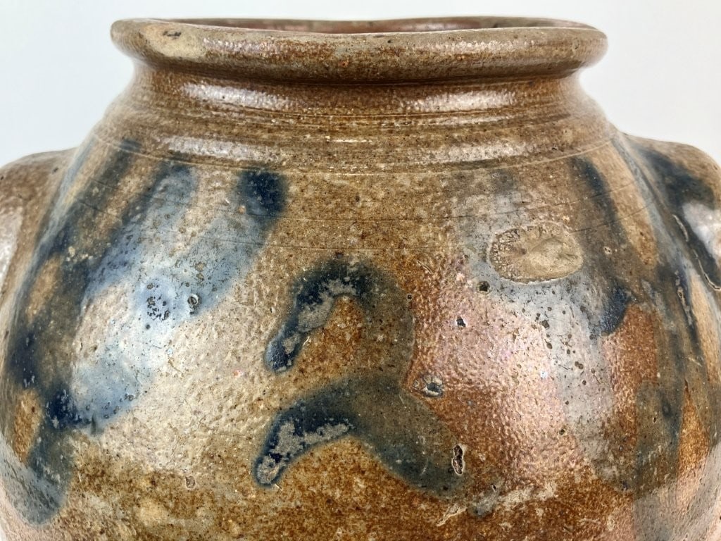 1820 Virginia Salt Glaze Cobalt-Decorated Storage Jar - 3