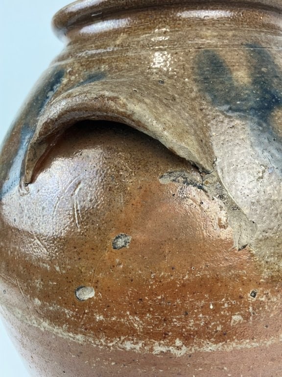 1820 Virginia Salt Glaze Cobalt-Decorated Storage Jar - 5