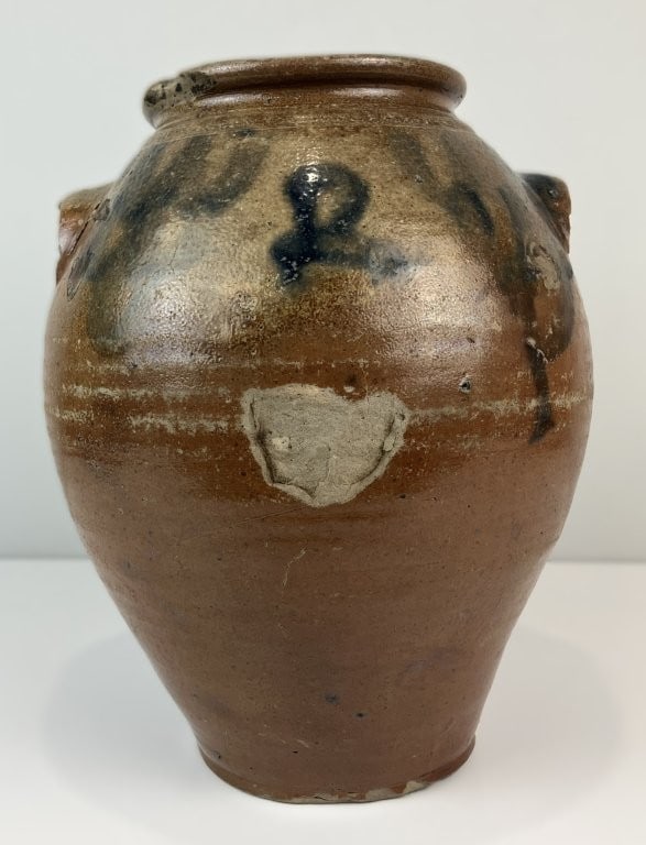 1820 Virginia Salt Glaze Cobalt-Decorated Storage Jar - 6