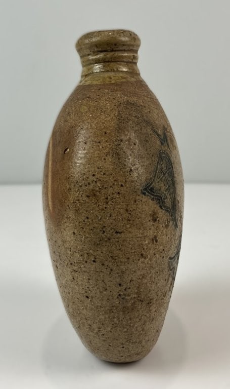 Fine 19th Century Decorated Stoneware Flask - 3