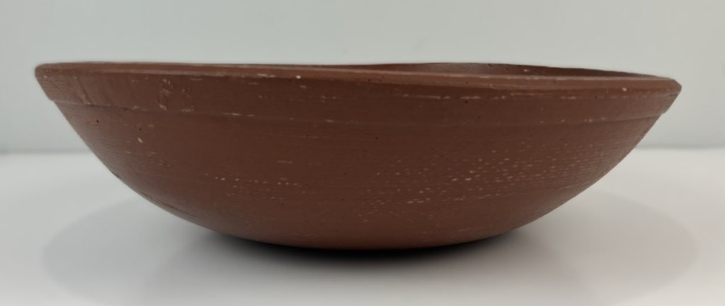 Painted Wood Dough Bowl - 3