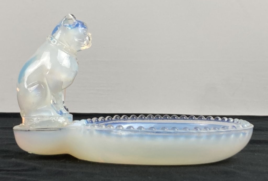 Sabino French Bulldog Art Glass Dish - 4