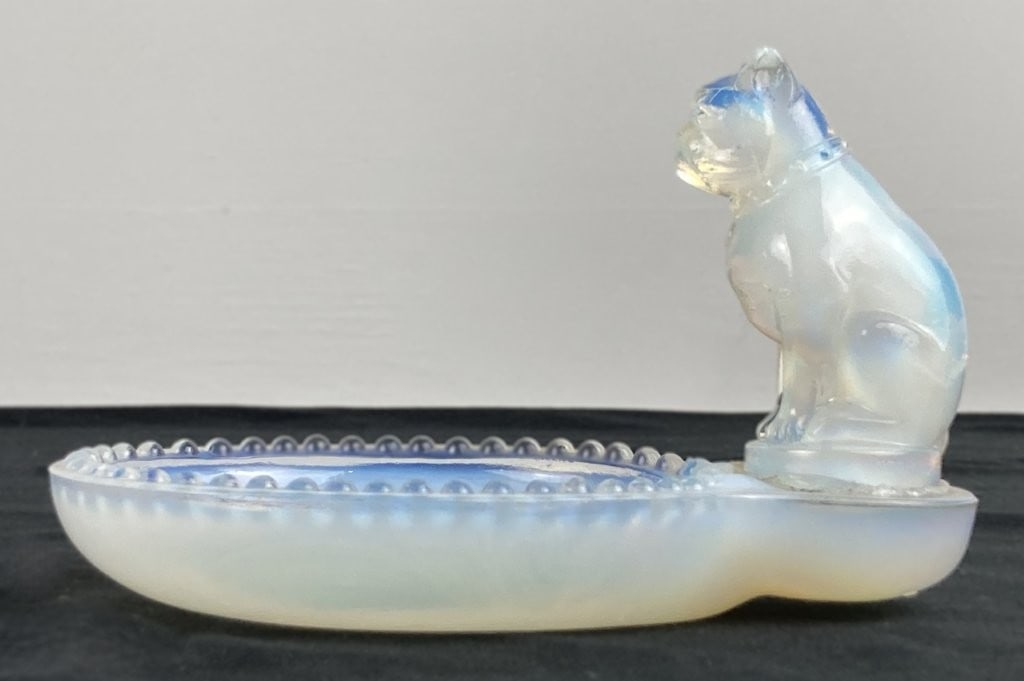 Sabino French Bulldog Art Glass Dish - 6