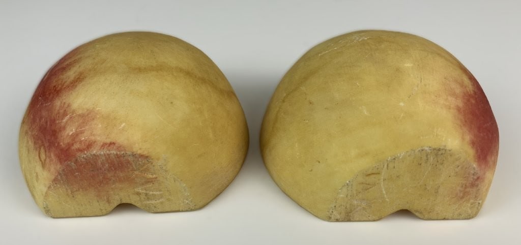 Carved Stone Fruit Bookends - 6