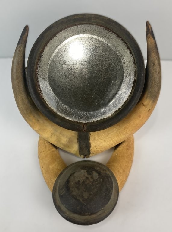 19th-Century Steer Horn Shaving Mirror - 6