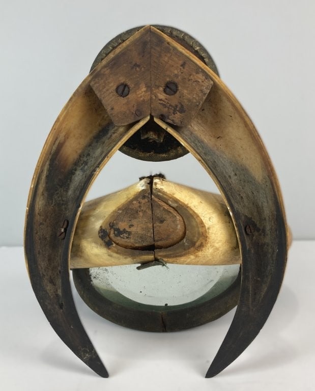 19th-Century Steer Horn Shaving Mirror - 7