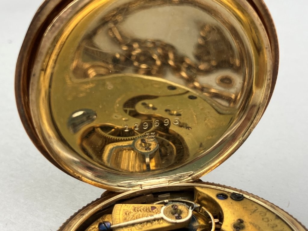 10KT Elgin Watch Co. Pocket Watch,19th Century - 9