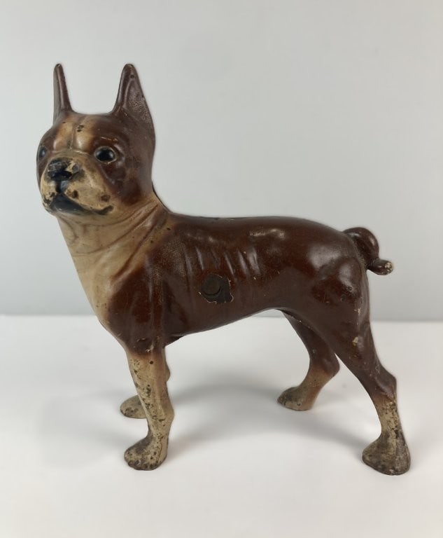 Hubley Cast Iron Boston Terrier Doorstop (1 of 9)